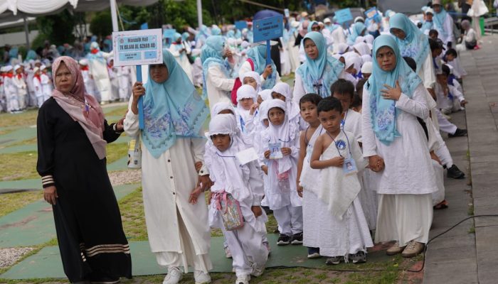 Ribuan Murid TK Se-Kota Cilegon Antusias Mengikuti Manasik Haji