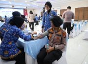 ASN Polda Banten Gelar Donor Darah Memperingati HUT Korpri ke-54