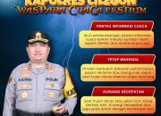Kapolres Cilegon berikan himbauan kepada Masyarakat ,Waspadai Potensi Cuaca Ekstrem