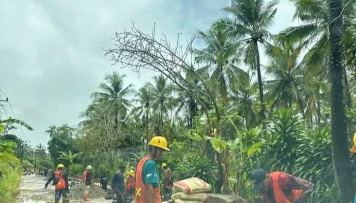 Di Duga Gunakan Pasir Laut, LASMI Minta Proyek Jalan Sukawaris–Tanjungan Dibongkar