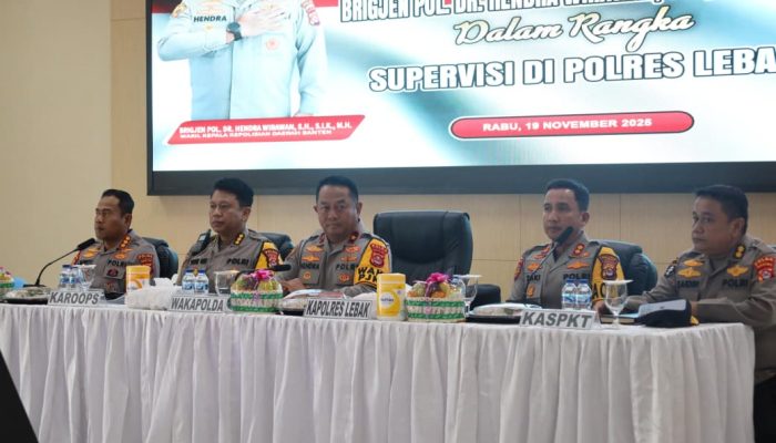 Dorong Pelayanan Prima, Wakapolda Banten Tinjau Pelaksanaan DORS, Polisi 110, dan Pamapta