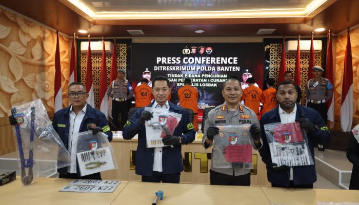 Polda Banten Berhasil Bongkar Jaringan Curanmor Spesialis Losbak dan 6 Pelaku Ditangkap
