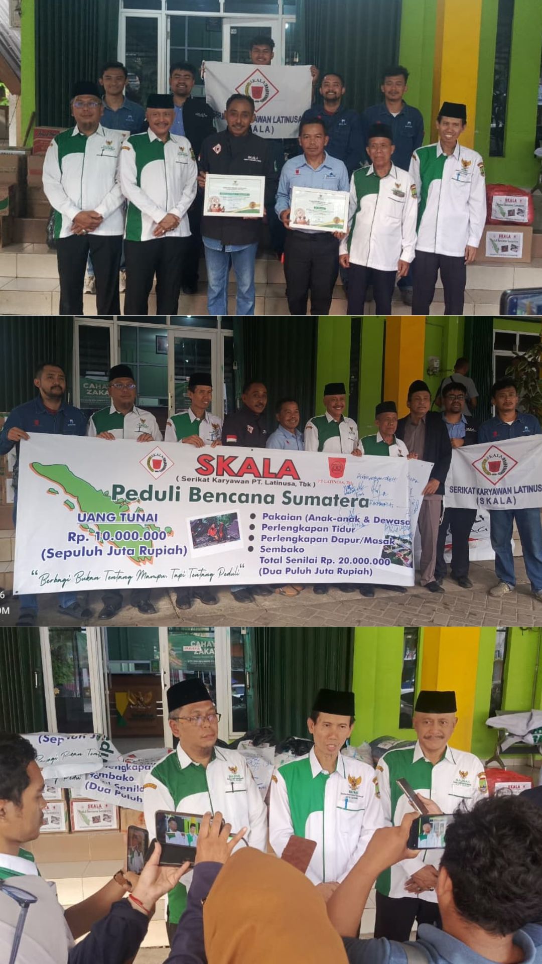 BAZNAS Cilegon Perkuat Peran Tanggap Bencana Nasional, Salurkan Bantuan Rp60 Juta dari Inisiatif Serikat Karyawan Latinusa dan Dukungan Manajemen