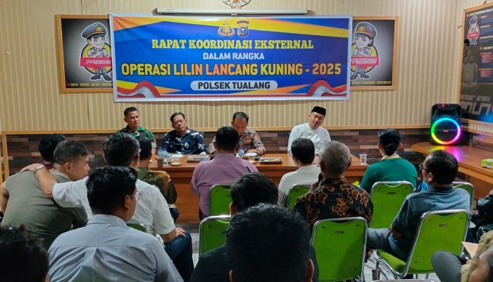 Kapolsek Tualang Kompol Teguh Wiyono Tegaskan Pengamanan Nataru Berbasis Integritas dan Humanisme