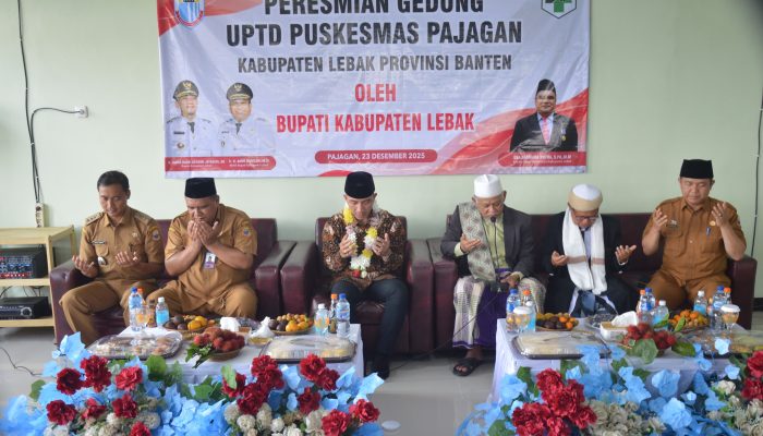 Bupati Lebak Resmikan Gedung UPTD Puskesmas Pajagan