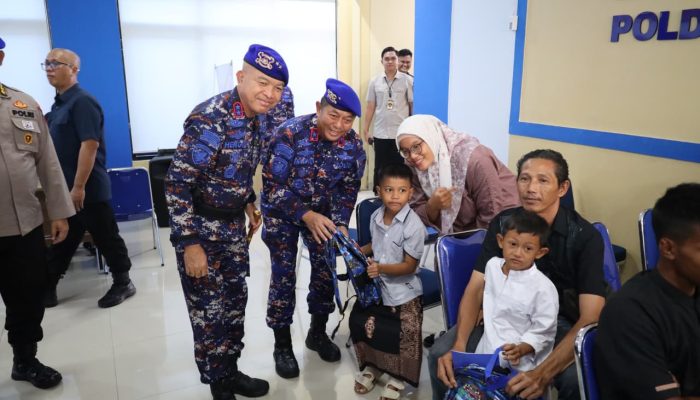 Syukuran HUT ke-75 Ditpolairud Polda Banten Salurkan Bantuan Pendidikan dan Sosial
