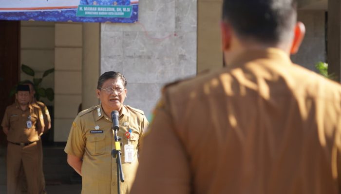 Plt Asda I Kota Cilegon Tekankan Disiplin ASN dan Ajak Berpartisipasi Berikan Bantuan Kemanusiaan