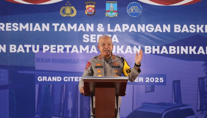 Tingkatkan Respons Cepat, Polda Banten Laksanakan Ground Breaking Rumah Kantor Bhabinkamtibmas
