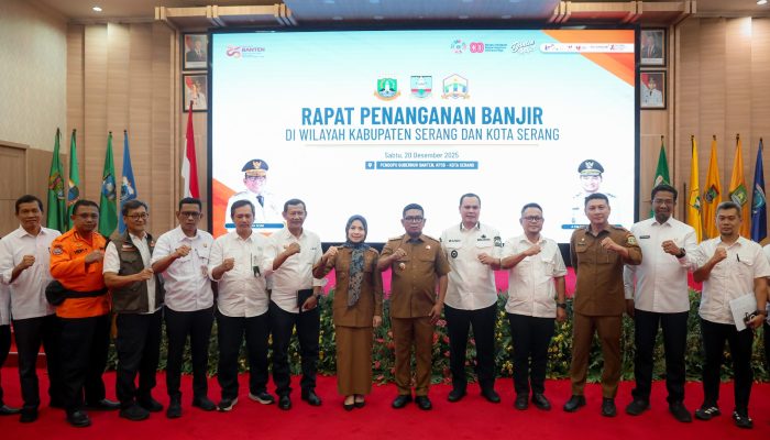 Pimpin Rakor Penanganan Banjir Serang, Gubernur Banten Andra Soni Tekankan Kolaborasi Lintas Kewenangan dan Aksi Cepat