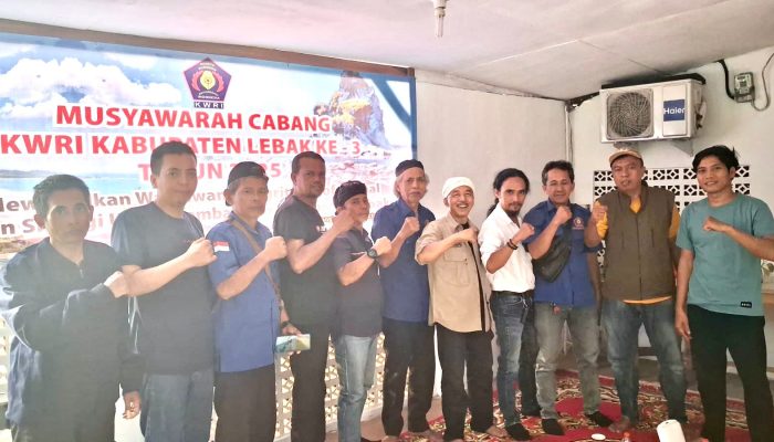 Komite Wartawan Reformasi (KWRI) Kabupaten Lebak Gelar Muscab Ke 3.