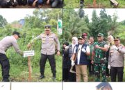 Kapolres Cilegon Bersama Forkopimda Laksanakan Penanaman Program Sejuta Pohon di Empat Titik Wilayah Kota Cilegon