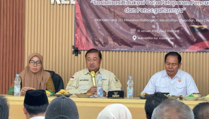 Camat Ciwandan Tekankan Peran Masyarakat dalam Pencegahan Pencurian pada Sosialisasi Hukum di Kubangsari
