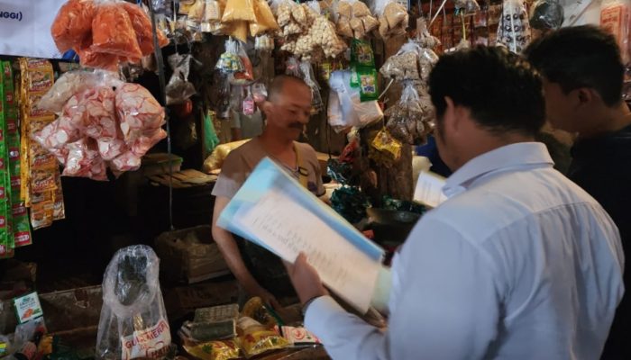 Satgas Pengendalian Sat Reskrim Polres Lebak Pantau, Pastikan Harga Beras Stabil di Pasar Rangkasbitung