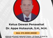 Dr. Appe Hutauruk, S.H., M.H. ( KETUA DEWAN PENASEHAT DPP FERADI WPI ), bisa bersidang menggunakan KTA FERADI WPI