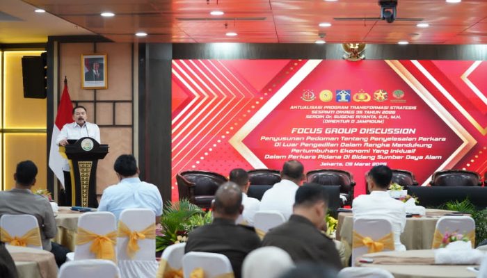 Jaksa Agung Dorong Transformasi Penegakan Hukum Sektor SDA Melalui Mekanisme Penundaan Penuntutan dan Denda Damai