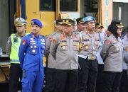 Apel Pergeseran Pasukan Pengamanan Wisata Operasi Ketupat Maung 2026 Polres Cilegon