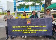 Polres Cilegon Lakukan Sosialisasi SUPER APP POLRI kepada Warga dan Pengemudi Ojek Online