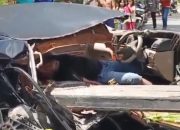 Forklift Rem Blong, Tabrak Mobil di Jalan Lingkar Selatan Cilegon, Satu Orang Luka Berat