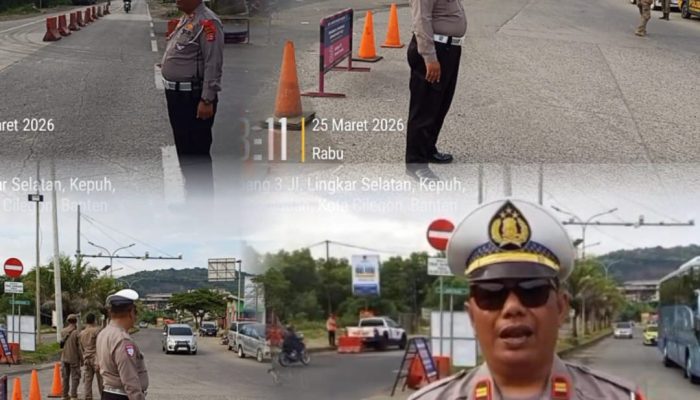 Arus Lalu Lintas Menuju Anyer Terpantau Lancar, Polsek Ciwandan Intensifkan Pengamanan