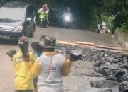 PUPR Lebak Gercep Tangani Kerusakan Jalan di Tanjakan Tajur Cikulur