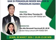 WEBINAR FERADI WPI KEMBALI DIGELAR SETELAH LIBUR IDUL FITRI