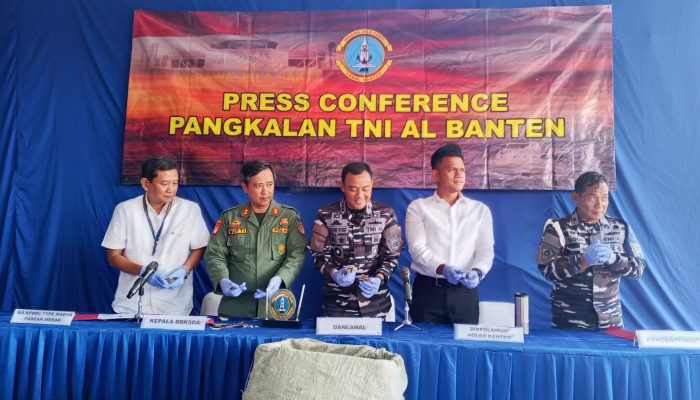 Lanal Banten Gagalkan Penyelundupan 780 Kg Sisik Trenggiling, Kapal Vietnam Diamankan di Perairan Merak