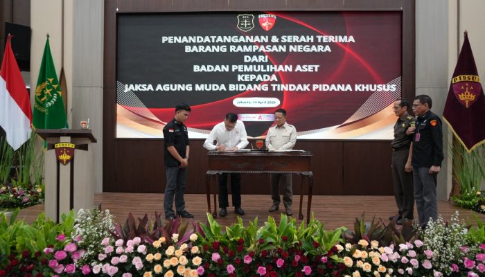 Aset Rampasan Korupsi Diserahkan ke Jampidsus, Perkuat Optimalisasi Pemulihan Kerugian Negara