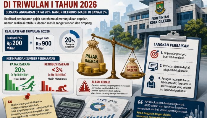 Ketimpangan Pajak dan Retribusi Disorot, DPRD Cilegon Ingatkan Risiko Gagal Target APBD 2026