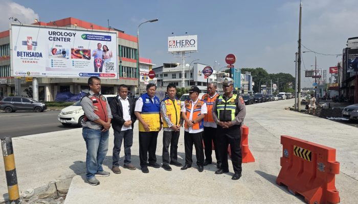 Pemkot Cilegon Tinjau Betonisasi Simpang PCI, Siapkan Rekayasa Lalu Lintas untuk Urai Kepadatan