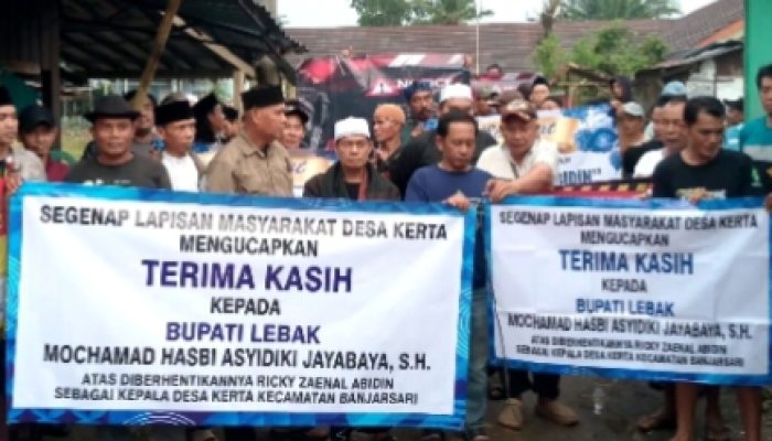 Warga Desa Kerta Kompak Dukung SK Bupati, Tegaskan Persatuan Pasca Pemberhentian Kades