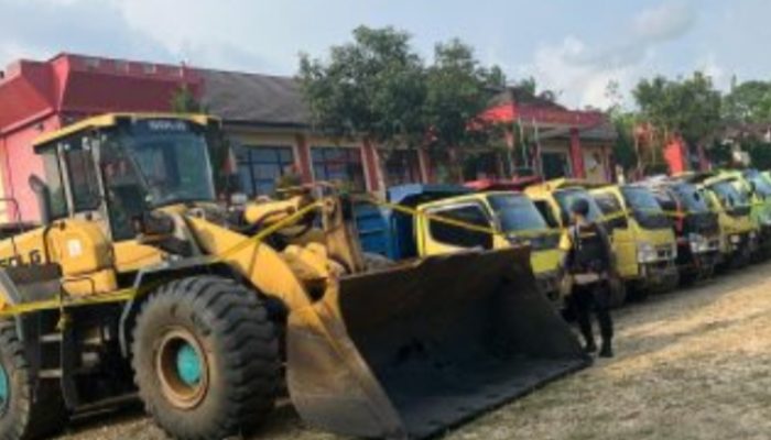 Polda Banten Sita 8 Kendaraan dan 1 Alat Berat, Diduga Terkait Aktivitas Tambang Batu Bara Ilegal di Bayah