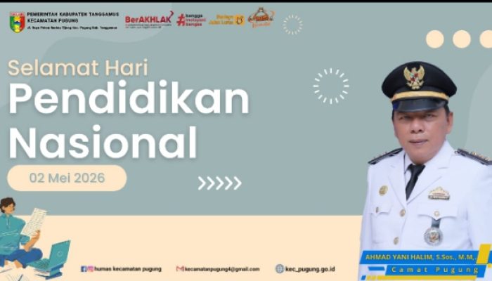 Peringati Hardiknas 2026, Camat Pugung Ahmad Yani Halim: Pendidikan Fondasi Utama Kemajuan Kecamatan