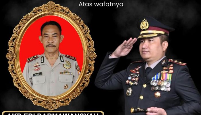 Kapolres Cilegon AKBP Martua Silitonga Melayat ke Rumah Duka Waka Polsek Pulomerak
