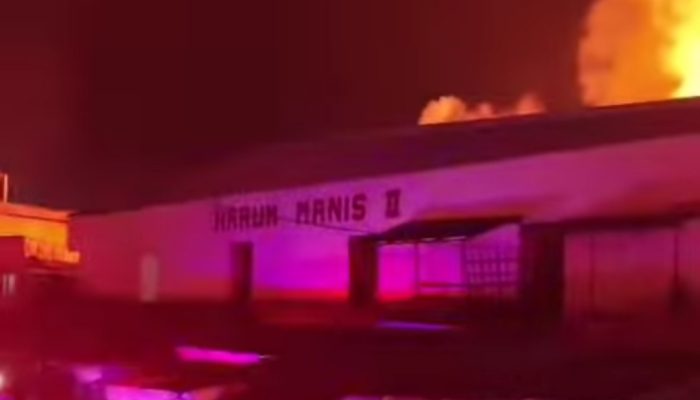 Puluhan Ruko di Pasar Harum Manis II Banjarmasin Ludes Terbakar