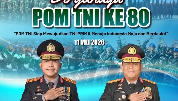 Kapolda Banten Ucapkan Dirgahayu ke-80 POM TNI, Perkuat Sinergitas Demi Indonesia Maju