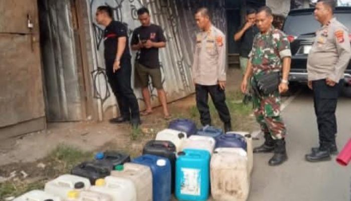 Geruduk Lapo Tuak, Polsek Cikande Amankan 635 Liter Miras Tradisional