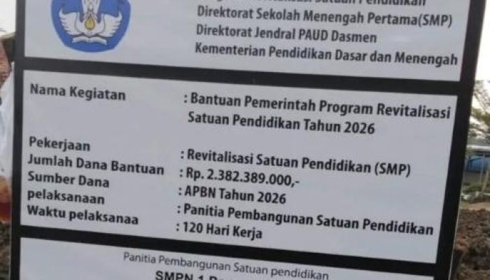 Projek Revitalisasi SMPN 1 Pamarayan Diduga Asal jadi Standar Spesifikasi matrial menjadi  pertanyaan