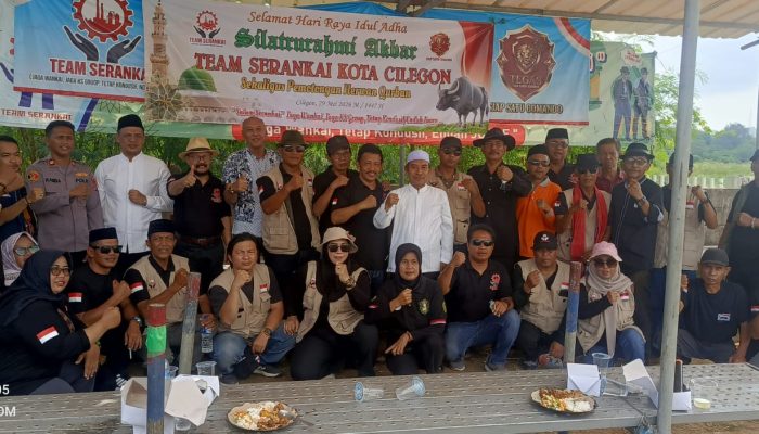 SERANKAI Cilegon Gelar Silaturahmi Akbar dan Pemotongan Hewan Kurban, Dorong Tenaga Kerja Lokal dan Pengusaha Lokal