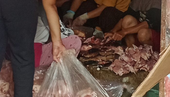 Gudang Pengolahan Ayam di Tambakbaya Dikeluhkan Warga, Diduga Limbah Dibuang Ke Sungai Ciujung