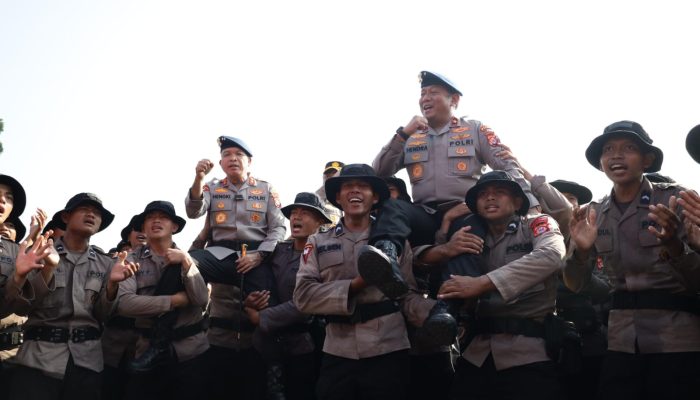 Pimpin Tradisi Penerimaan, Kapolda Banten Sambut 460 Bintara Remaja Satbrimob