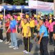 Ratusan Warga Meriahkan Jalan Santai dan Senam Bersama HUT Bhayangkara Ke-80 di Polres Cilegon