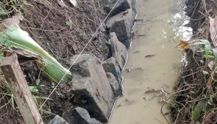 Pemasangan Batu Tapak P3A-TGAI di Desa Sumurbandung Disorot, Diduga Dikerjakan Asal Jadi