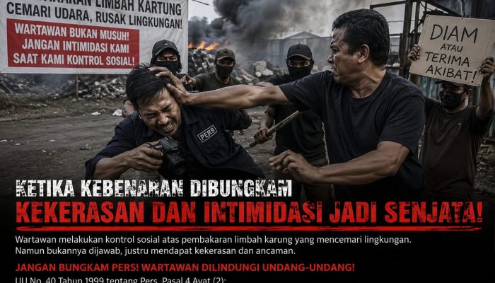 APH Jangan Tutup Mata! Dugaan Pengeroyokan Wartawan Usai Ungkap Pembakaran Limbah Karung Harus Diusut Tuntas