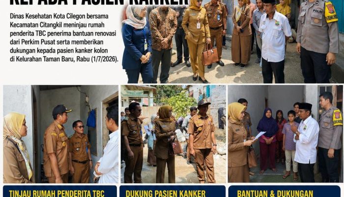 Dinkes Bersama Kecamatan Citangkil Tinjau Penerima Bantuan Renovasi Rumah Penderita TBC dan Beri Dukungan kepada Pasien Kanker