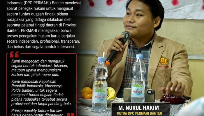 PERMAHI Banten Desak Pengusutan Tuntas Dugaan Rudapaksa oleh Pejabat Tinggi Daerah, Minta Gubernur Pastikan Tak Ada Intervensi