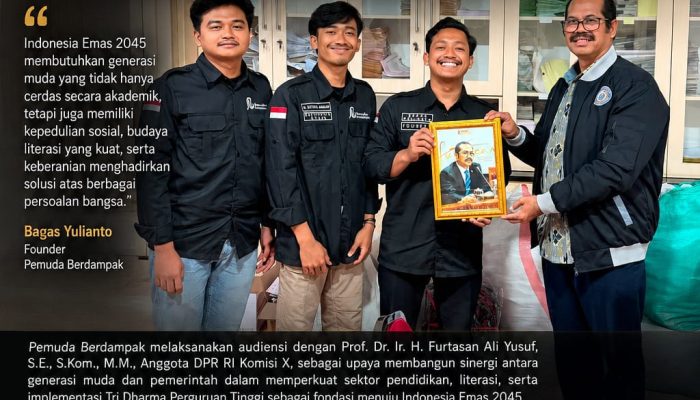 Pemuda Berdampak Audiensi dengan Anggota DPR RI Komisi X, Bahas Pendidikan, Literasi, dan Peran Strategis Generasi Muda Menuju Indonesia Emas 2045