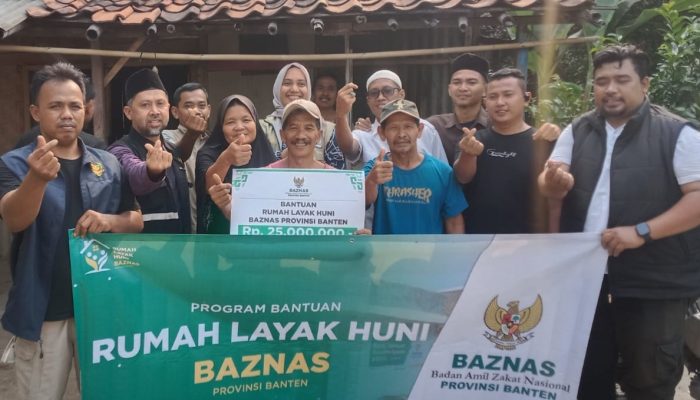 Kolaborasi BAZNAS dan Forwatu Banten Wujudkan Rumah Layak Huni bagi Warga Cibadak