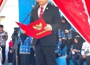 Hikmat dan Meriah, Upacara HUT RI ke-81 Tingkat Kecamatan Ciwandan Digelar di Stadion Gelora Lima Oktober
