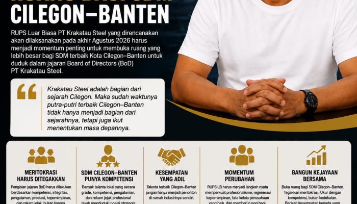 RUPS LB PT Krakatau Steel: Saatnya Membuka Ruang bagi SDM Cilegon–Banten