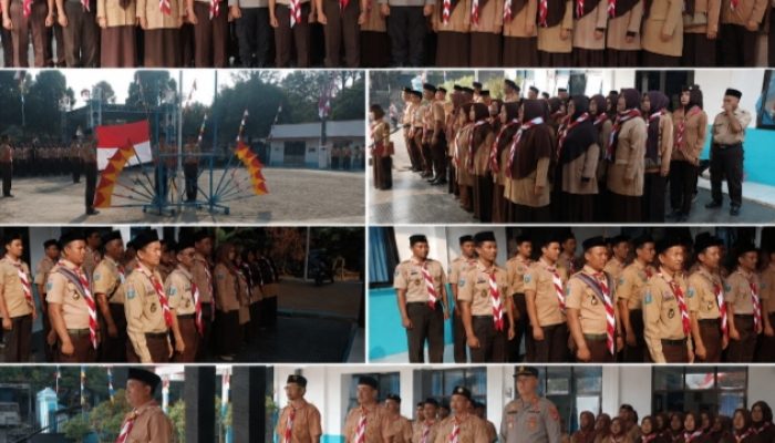 Hari Pramuka ke-65 Tingkat Kecamatan Cikulur Digelar Khidmat, Camat Jadi Inspektur Upacara